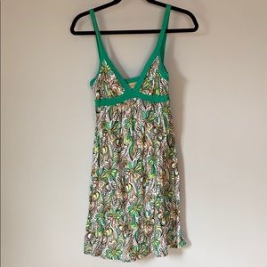 Ella Moss Retro Flower Pattern Sun Dress Size: S